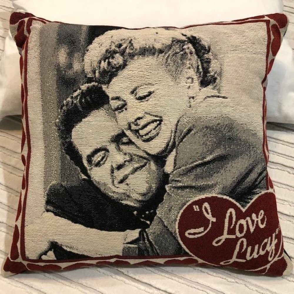 🔴 New & Vintage - I Love Lucy Woven Tapestry Pillow - Collectors Jewel - Rare